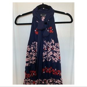 NY & Co - Tie Front-Sleeveless Blouse